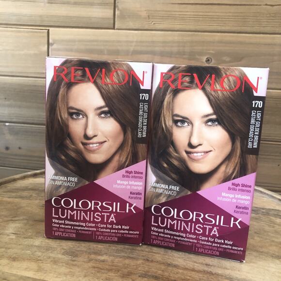 (2) Revlon Colorsilk Luminista, Permanent Hair Color - 170 Light Golden Brown - Picture 1 of 6